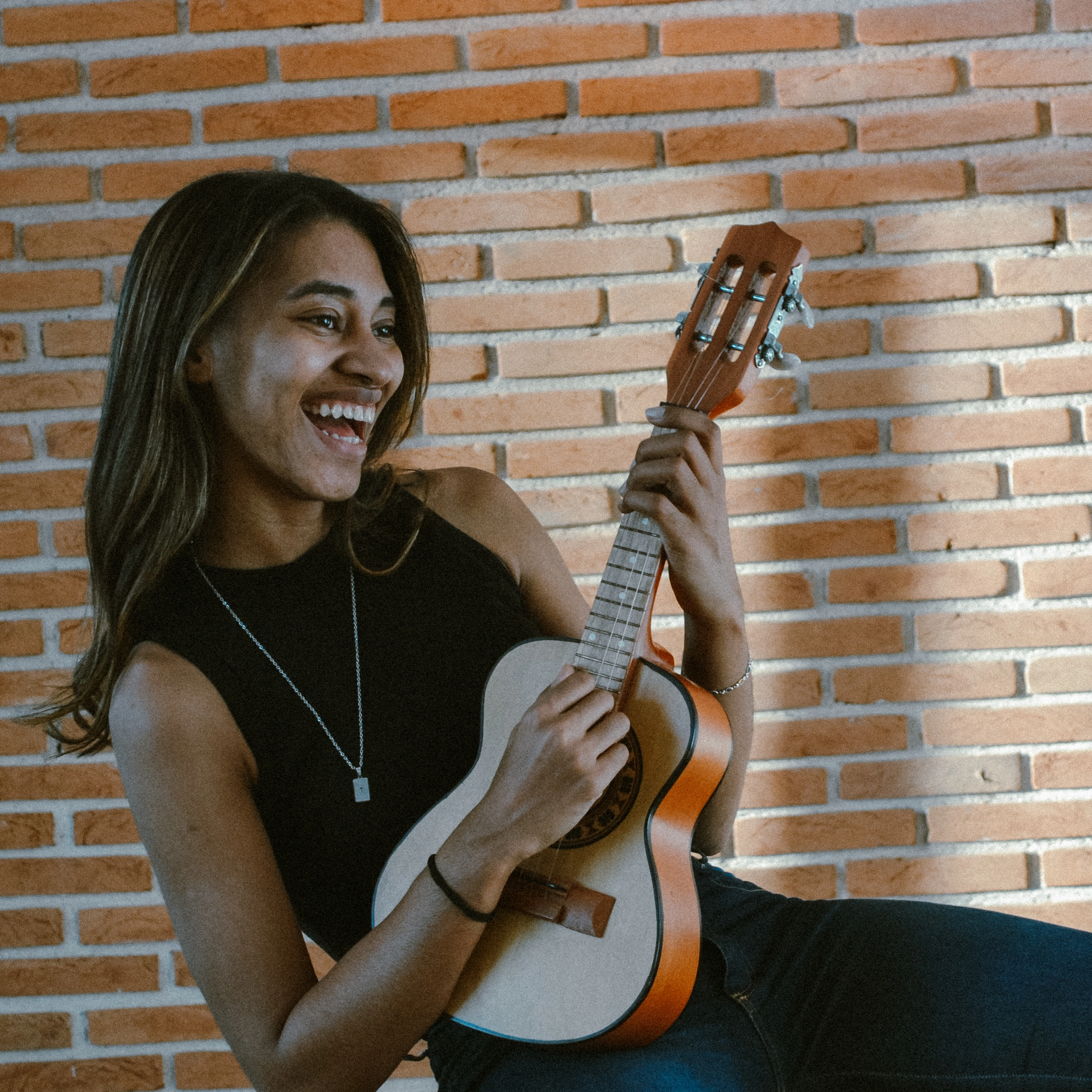 Músico com ukulele